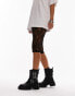 Фото #3 товара Topshop Wide Fit Luke chunky biker boots with buckle detail in black