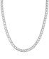 Фото #1 товара Men's Polished Link 22" Chain Necklace in Sterling Silver-Plate