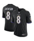 Фото #1 товара Мужская футболка Nike Lamar Jackson Baltimore Ravens черная Speed Machine Limited Jersey