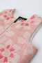 Floral cross-stitch waistcoat