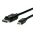 Фото #5 товара VALUE DisplayPort Cable - DP - Mini DP - M/M 2 m - 2 m - DisplayPort - Mini DisplayPort - Male - Male - Black
