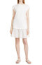 Фото #1 товара Emporio Armani Jersey Ruffle Cap Sleeve Dress Off White 42 US 6