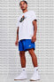 Фото #4 товара Шорты Nike Sportswear Clup Woven Красные со вставкой из сетки - повседневные или пляжные.