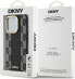 DKNY DKNY Leather Checkered Mono Pattern MagSafe - Etui iPhone 15 Pro (czarny)