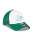 Фото #4 товара Men's Green, White Oakland Athletics 2023 On-Field Batting Practice 39THIRTY Flex Hat