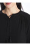 Фото #3 товара LCW Grace Bağlamalı Yaka Düz Uzun Kollu Kadın Bluz
