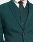 ASOS DESIGN skinny suit jacket in pine green Зеленый, Chest 44 Long - фото #3