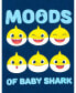 Toddler Boys Baby Shark Daddy Mommy [SizeRangeDescription1] 3 Pack Graphic T-Shirts [SizeDescription1]