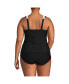 Plus Size Texture Square Neck Tankini Swimsuit Top