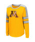 Фото #3 товара Women's Gold Minnesota Golden Gophers Trey Dolman Long Sleeve T-shirt