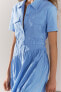 Zw collection shirt dress with belt