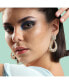 Women's Gold Textured Teardrop Earrings