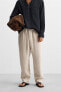 100% LINEN JOGGER WAIST TROUSERS