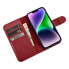 Фото #9 товара Чехол для смартфона ICARER 2w1 etui skórzany pokrowiec z klapką iPhone 14 Plus Anti-RFID Wallet Case сумка - красная