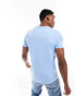 Tommy Hilfiger arch logo t-shirt in baby blue Vessel Blue, 2XL - Chest 115-120 cm - фото #3