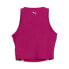 Puma Fit Eversculpt Crew Neck Athletic Tank Top Womens Pink Casual Athletic 523