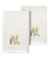 Textiles Turkish Cotton Belinda Embellished Hand Towel Set, 2 Piece