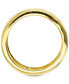 ფოტო #3 პროდუქტის Cubic Zirconia Crescent Moon & Stars Wide Width Band in 14k Gold-Plated Sterling Silver