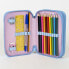 Double Pencil Case Minnie Mouse Pink 12,5 x 19,5 x 4,5 cm