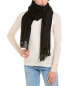 Amicale Cashmere Woven Cashmere Wrap Women's Black