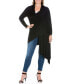 Фото #2 товара Women's Plus Size Extra Long Open Front Cardigan