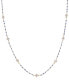 ფოტო #1 პროდუქტის Cultured Freshwater Pearl (4mm) & Enamel Bead Collar Necklace in 18k Gold-Plated Sterling Silver, 16" + 2" extender