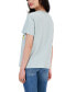 Juniors' Peanuts Graphic Snoopy T-Shirt aqua grey, M - фото #3