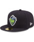 Фото #1 товара Men's Navy Hillsboro Hops Authentic Collection 59FIFTY Fitted Hat