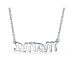 Фото #2 товара Bling Jewelry name Plated Talk Station Pendant MAMA Word Necklace For Mother For Women Polished .925 Sterling Silver