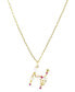 Фото #1 товара Girls Crew flutterfly Stone Initial Necklace