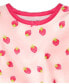 ფოტო #2 პროდუქტის Baby Girls Three Piece Snug Fit Pajama Set