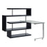 Фото #1 товара Raceloma Writing Desk with Shelf, Clear Glass