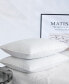 Фото #3 товара Medium Firm Feather Bed Pillows, Queen Size, 2-Pack
