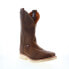 Фото #2 товара Double H Wooten Steel Toe Square Toe Roper 12" Mens Brown Work Boots