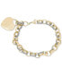 ფოტო #1 პროდუქტის Diamond Accent Heart Tag Chain Bracelet 7"