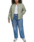 Фото #5 товара Plus Size Quilted Bomber Jacket