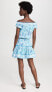 Фото #2 товара Poupette St Barth Womens Alba Pintuck Short Mini Dress Blue Size XS