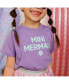 Фото #13 товара Little and Big Girls Mini Mermaid T-Shirt