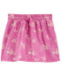 Baby Floral Print Cotton Jersey Skort 18M