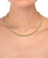 ფოტო #2 პროდუქტის Double Row Twisted Heart Link, 18" Necklace in 14k Yellow Gold