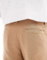 Фото #5 товара ASOS DESIGN relaxed linen chino trousers in brown