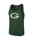 Фото #3 товара Men's Threads Aaron Rodgers Green Green Bay Packers Name & Number Tri-Blend Tank Top