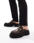 Фото #1 товара ASOS DESIGN chunky mule loafers in brown