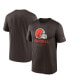 Фото #2 товара Men's Brown Cleveland Browns Infographic Performance T-shirt