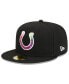 Фото #1 товара Men's Black Indianapolis Colts 2023 NFL Crucial Catch 59FIFTY Fitted Hat