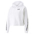 Puma Power Love Is Love Tape Pullover Hoodie Womens White Casual Outerwear 67363