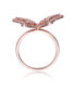 ფოტო #2 პროდუქტის RA 18K Rose Gold Plated Multi Color Cubic Zirconia Butterfly Ring