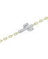 ფოტო #3 პროდუქტის Cubic Zirconia Cactus Ankle Bracelet, Created for Macy's