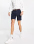 Фото #8 товара River Island belted chino shorts in navy