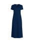 ფოტო #3 პროდუქტის Petite Cotton Short Sleeve Midcalf Nightgown